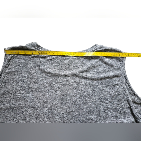 Ava & Viv Plus Heather Gray  Side Drawstring Tank Top Dress- 4XL - Picture 5 of 8